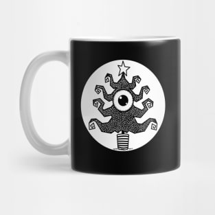 Big Eyed Christmas Tree Monster Mug